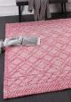 Braided Amara Contemporary Tribal Rug Blush