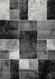 Colette Modern Sqaures Supa Thick Grey Rug
