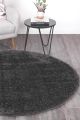 Oasis Soft Shag Round Rug Anthracite