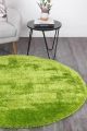 Oasis Soft Shag Round Rug Green