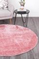 Oasis Soft Shag Round Rug Pink
