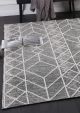 Braided Amara Bohemian Geometric Rug Charcoal