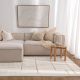Sierra Abstract Beige Lines Washable Wool Rug
