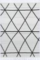 Opulence Cream Anthrasite Diamond Rug