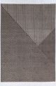 Opulence Cream Brown Geometric Striped Rug