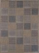 Capella Beige Patchwork Square Shape Patterned Ikat Rug