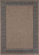 Capella Brown Beige Bordered Patterned Rug