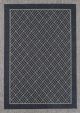 Capella Grey Geometric Ikat Bordered Rug