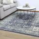 Casper Classic Transitional Design Navy Rug