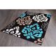 Curve Collection 8890 Black Rug