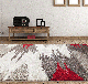 Ella Beige and Red Abstract Rug