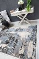 Emory Grey and Blue Modern Urban Distressed Rug