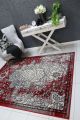 Emory Grey and Red Distressed Vintage Rug