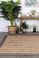 Faro Taupe Border Jute Rug