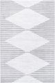 Layla Abstract Diamond Silver Rug