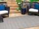 Landscape Grey Shaped Geometric Ikat Rug