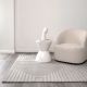 Nordic Nest Felix Light Grey Wool Rug