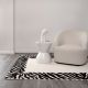 Nordic Nest Zanzibar Black & White Wool Rug