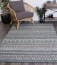 Hayes Tribal Dark Grey Teal Rug