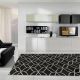 Milan Modern Collection 1550 Black Rug