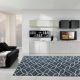 Milan Modern Collection 1550 Blue Rug