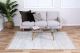 Nordic Modern White Leather Rug