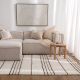 Sierra Beige Stripe Washable Wool Rug