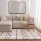 Sierra Terracotta Stripe Washable Wool Rug