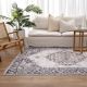 Sunday Transitional Beige Grey Machine Washable Rug