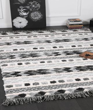 Eternity Mono Tribal Carved Cream Anthracite