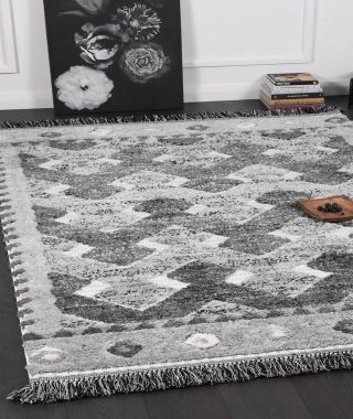 Eternity Mono Tribal Carved Lines Cream Anthracite