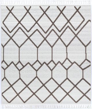 Opulence Cream Beige Diamond Rug