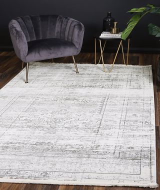 Cascade Traditional Grey Rug