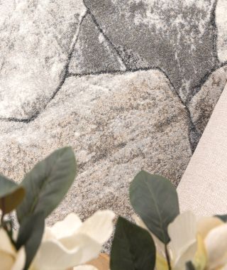 Aspen Grey Beige Sandstone Rug