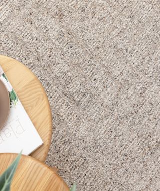 Rowan Greige Modern Wool Rug