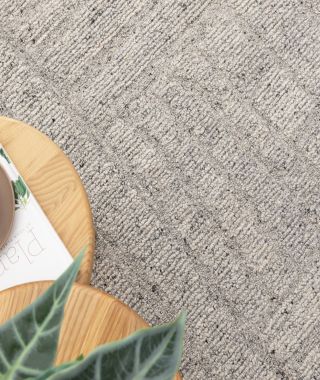 Rowan Grey Modern Wool Rug