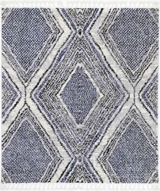 Cassandra Navy Blue Geometric Rug