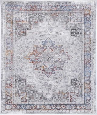 Drift Tribal Grey Multi Floral Rug