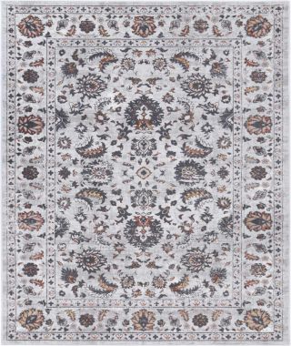 Drift Dark Grey Charcoal Floral Rug