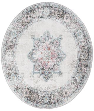 Clara Brentwood Transitional Cream Round Rug
